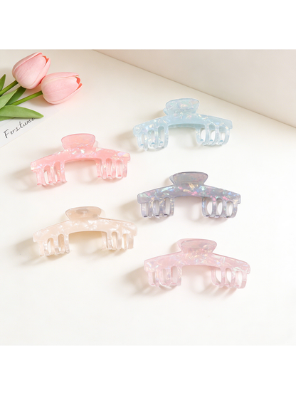 Beau - Wide Butterfly Shape PVC Hair Claw Clip