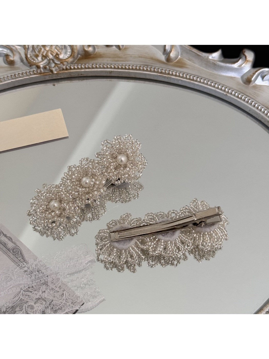 Beau - Sweet Style Flower Detail Decorative Hair Clip
