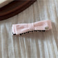 Beau - Fabric Bow High Ponytail Banana Clip