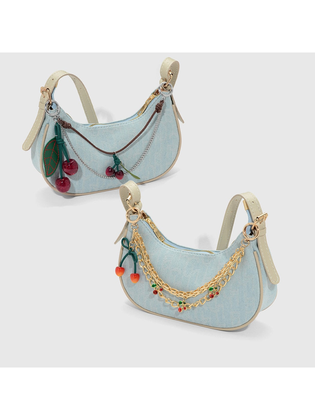 Keypus - Y2K Cherry Motif Chain Hanging Bag Charm