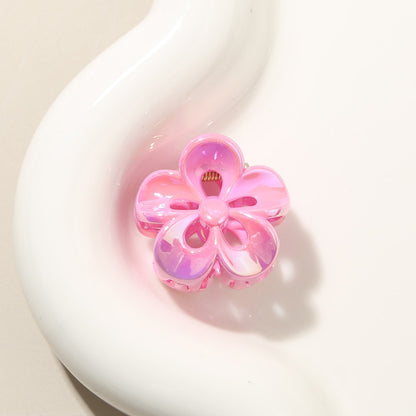 Beau - Glossy Petal Openwork PS Flower Claw Clip