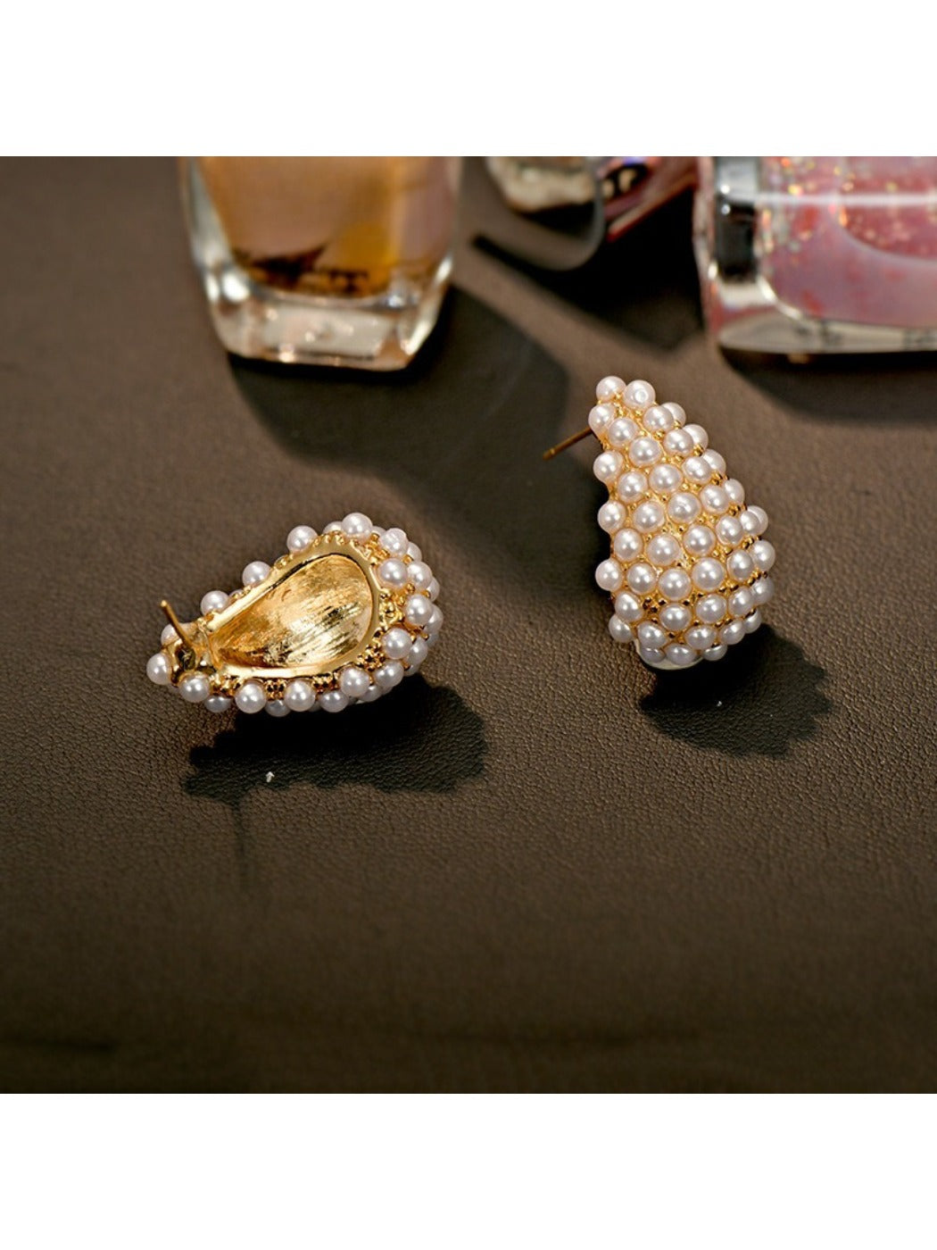 Earedge - Luxe Resin-Inlaid Earrings