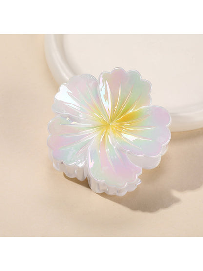 Beau - Gradient Floral Plastic Hair Claw Clip