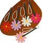 Keypus - Daisy Flower PU Keyring Bag Charm Keychain