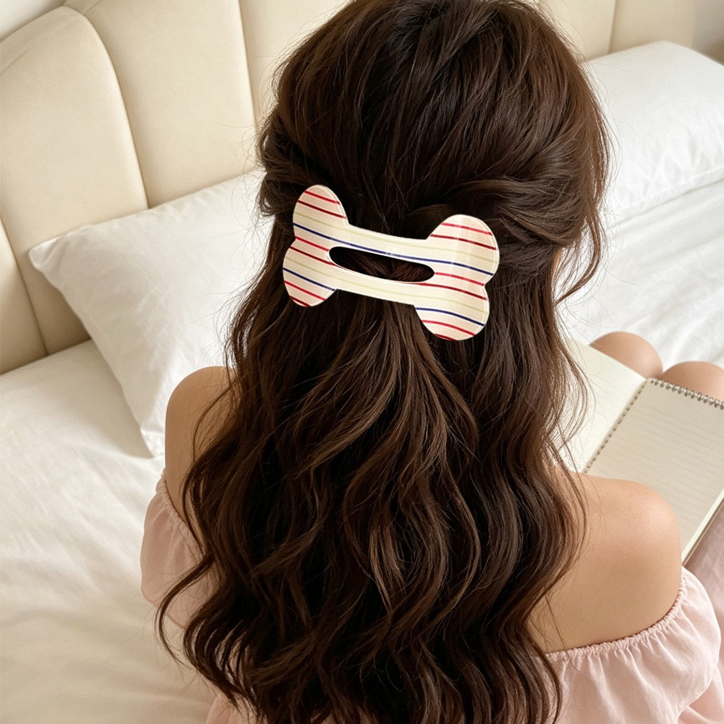 Beau - Modern Striped Styling Claw Clip