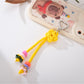 Keypus - Beaded Knotted Charm Heart Clip Keychain