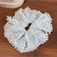 Gifty - Tartan Scrunchies with Beads Large