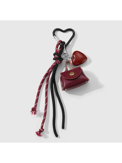 Keypus - Y2K Bow Heart Keychain Bag Charm Keychain