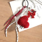 Keypus - Heart Bow Woven Cord Bag Charm Keychain