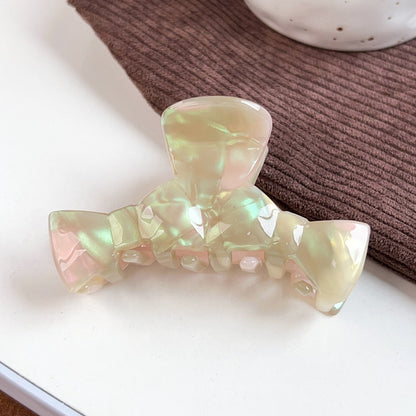 Beau - Geometric Acetate Bow Style Hair Claw Clip