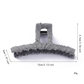 Beau - Pleated Geometric Fabric Claw Hair Clip