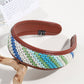 Gifty - Braided Woven Retro Style Wide Brim Headband