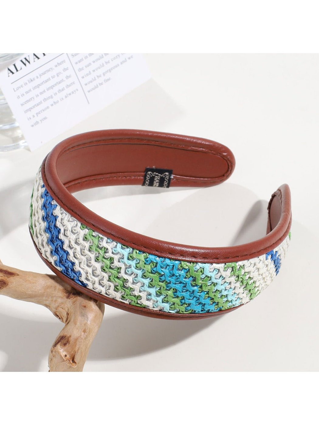 Gifty - Braided Woven Retro Style Wide Brim Headband