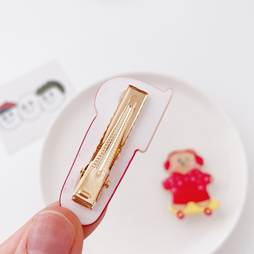 Beau - Cartoon Christmas Santa Reindeer Hair Clip Set
