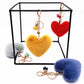 Keypus - Plush Heart Shaped Bag Charm Keychain