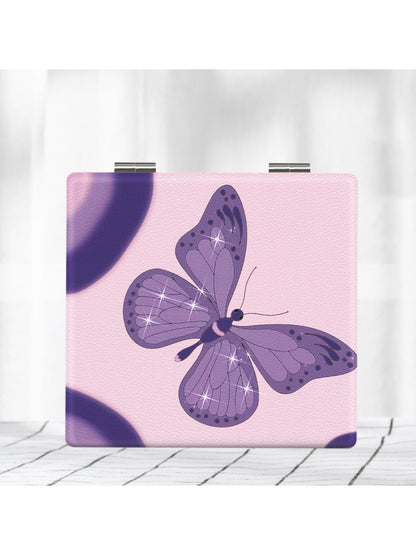 Mirroray - Butterfly Print Ctue Folding Makeup Mirror