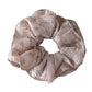 Gifty - Double Layer Floral Print Ruffled Scrunchie