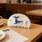 Beau Coastal Ocean Series acetate hair clip placed on white surface showcasing ocean-inspired colors