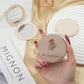 Mirroray - Delicate Rose Patterned Round Compact Mirror