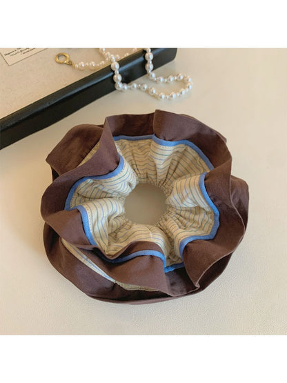 Gifty - Retro Striped Double-layer Hair Loop