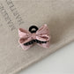 Beau - Polka Dot Bow Hair Claw Clip