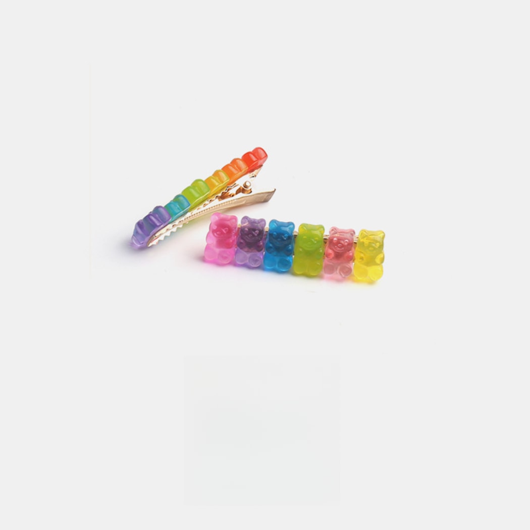 Beau - Cute Gummy Bear Glossy Hair Clip
