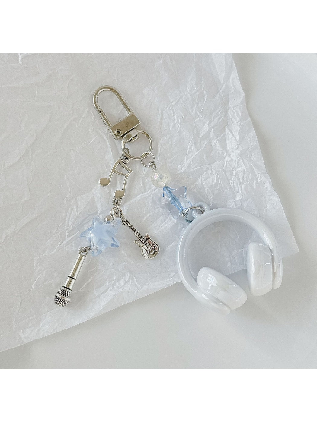 Keypus - Star Accent Headphone Bag Pendant Keychain