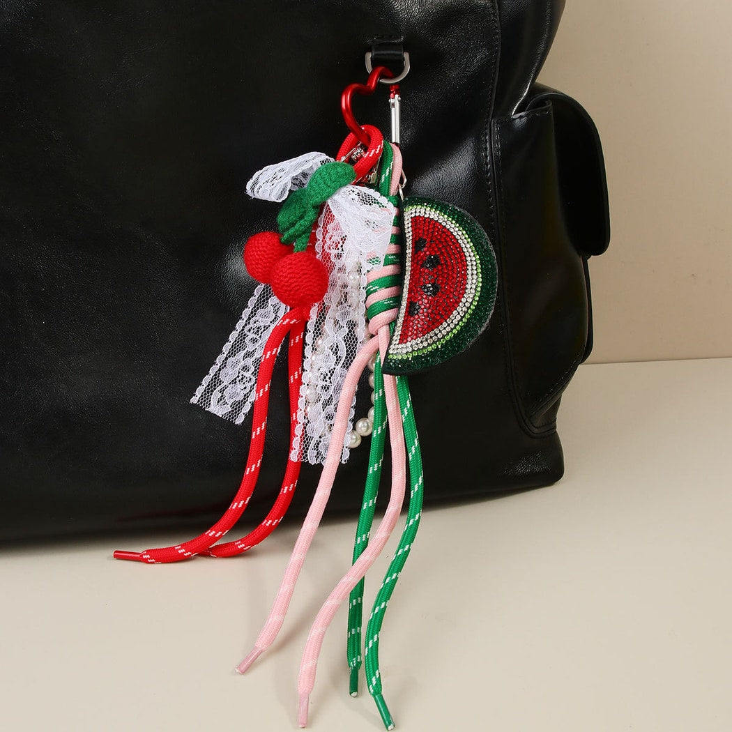 Keypus - Watermelon Tassel Bag Pendant Keychain