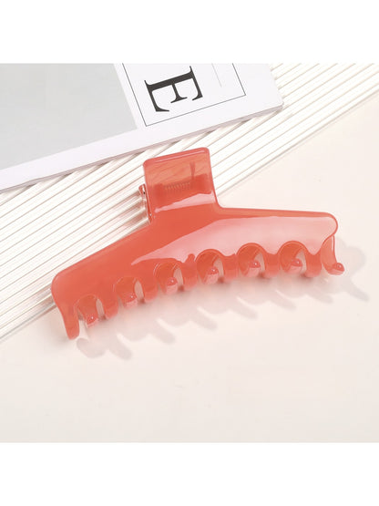 Beau - Jelly Finish Wide Shape Women's Claw Hair Clip