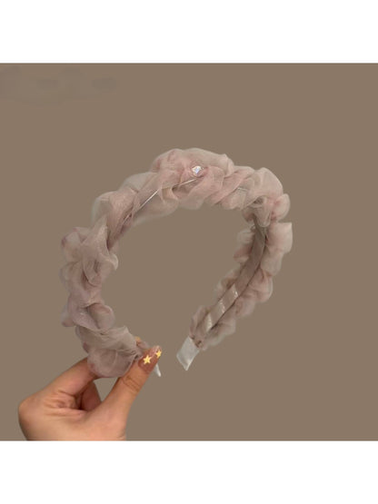 Gifty - Polyester Mesh Pleated Fashion Headband