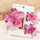 Beau - Marbled Frangipani Hair Clips Set