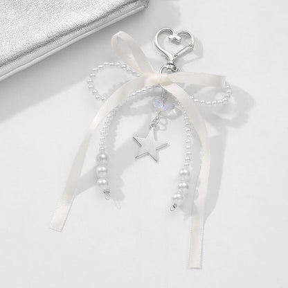 Keypus - Bow Ribbon Star Pendant Keychain