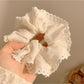 Gifty - Polka Dot Lace Trim Scrunchie