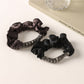 Gifty - Satin Ruffle Edge Polyester Elastic Scrunchie