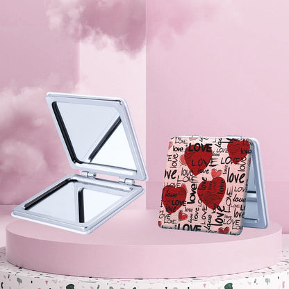 Mirroray - Foldable Portable PU Glass Makeup Mirror