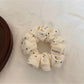 Gifty - Rounded Polka Dot Polyester Fashion Scrunchie