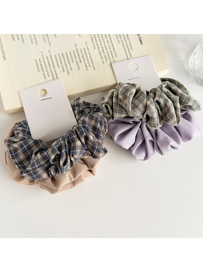 Gifty - Vintage Plaid Sweet Style Hair Scrunchie