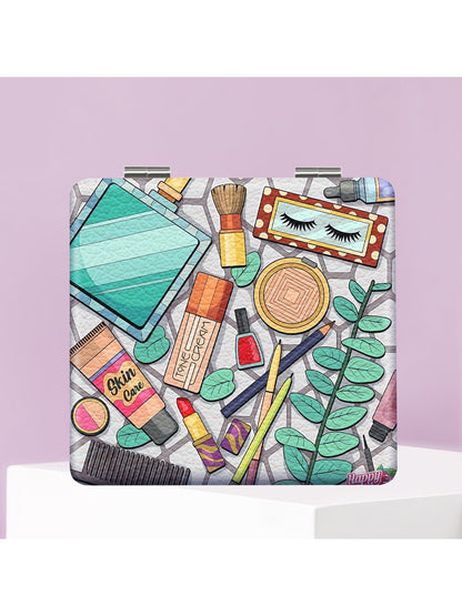 Mirroray - Illustrated Pocket Touch Up Foldable Mirror
