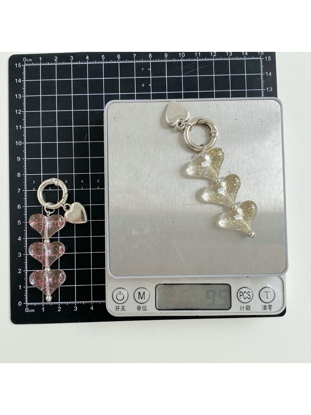 Keypus - Layered Transparent Heart Charm Keychain
