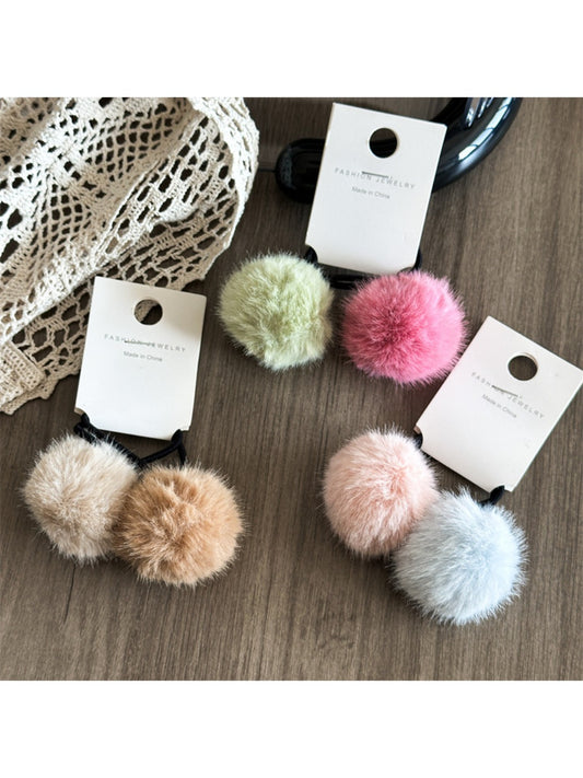 Gifty - Candy Colored Pom-pom Hair Ties