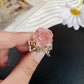 Beau - Mini Glitter Rose Design Claw Clip