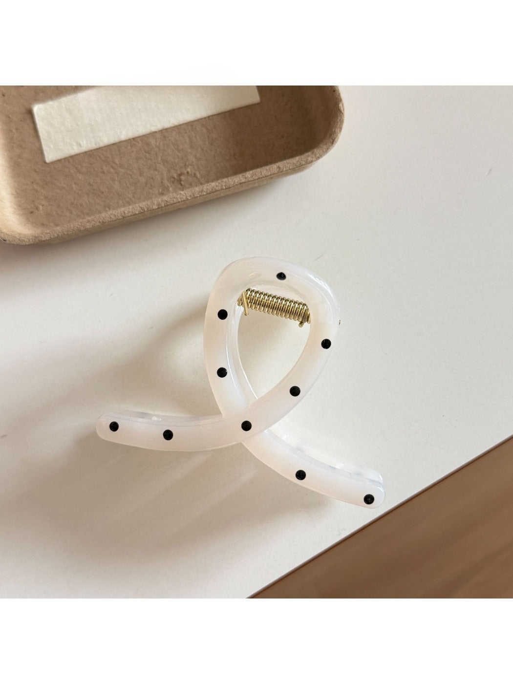 Beau - Polka-Dot Drip Glaze Hair Clip