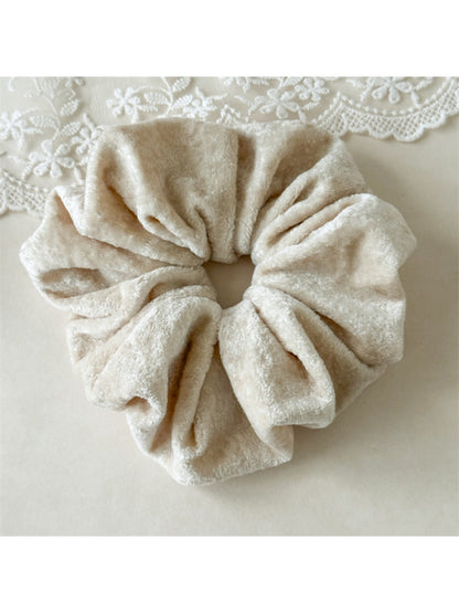 Gifty - Solid Color Plush Hair Ties
