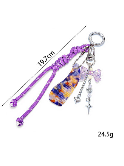 Keypus - Heart Detail Comb Pendant Phone Charm Keychain