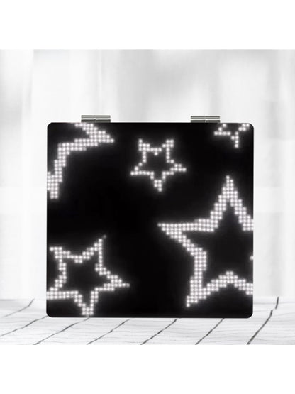 Mirroray - Y2K Star Print Foldable Makeup Mirror