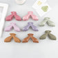 Beau - Solid Color Large Crossed Design Claw Clip