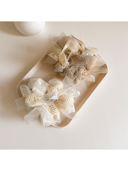 Gifty - Bow Openwork Design Scrunchie