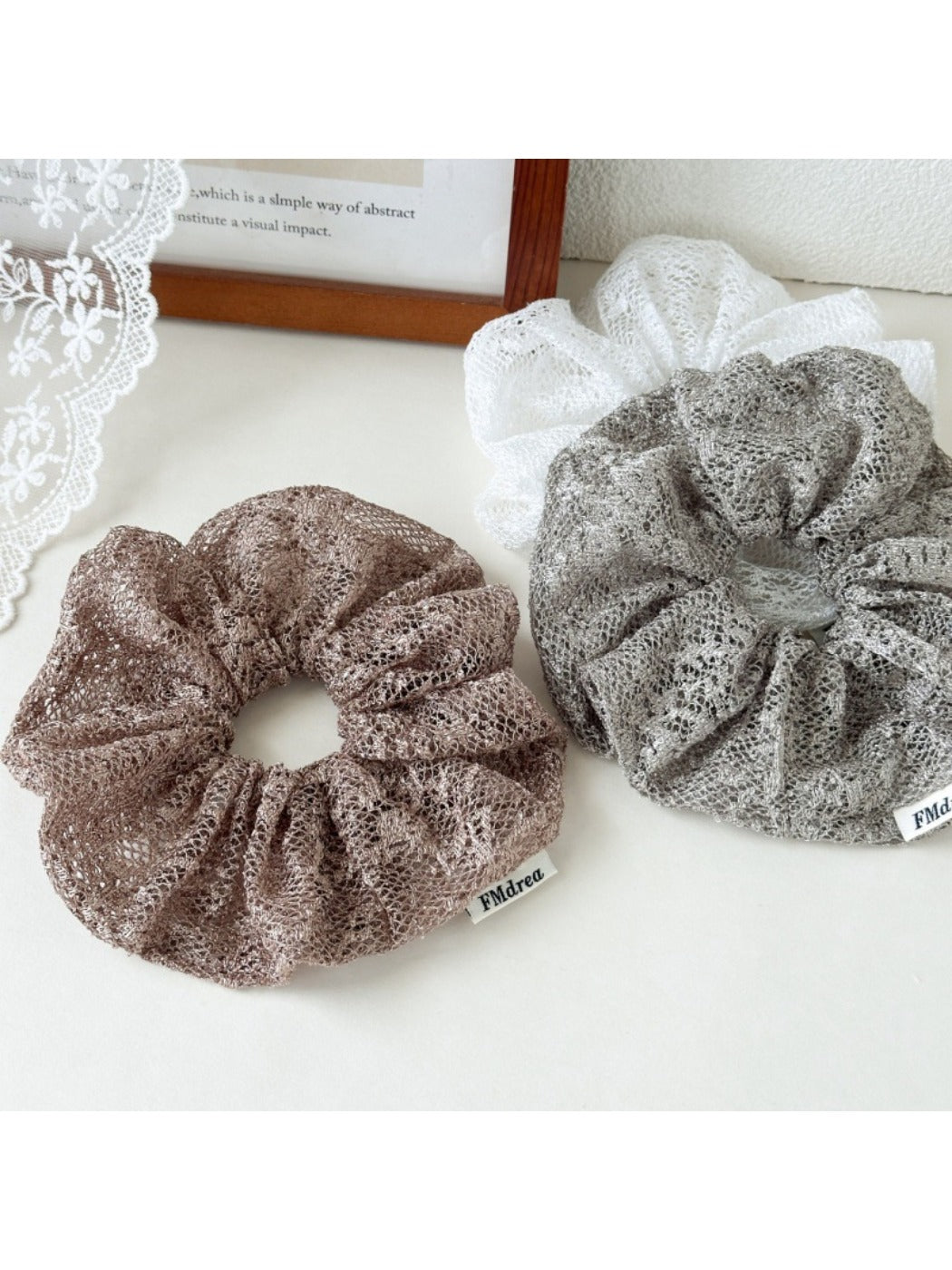 Gifty - Mesh Lace Hair Scrunchie