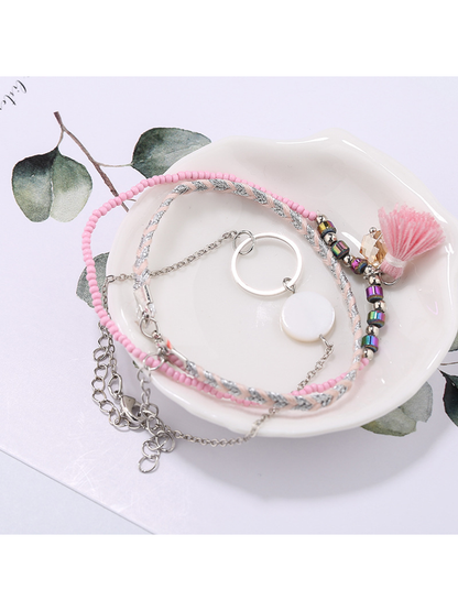 Lovra - Simple Stackable Tassel Beaded Bracelet
