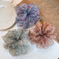 Gifty - Soft Floral Print Ruffle Scrunchie
